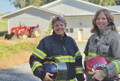 “Gut wrenching,” says Krista Harris, (l), of the farm accidents she’s been called to. Now, she and Van-Martin focus on making their own farm safe.