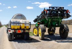 Timing of post-harvest spray applications is an important factor to consider. For example, some perennial weeds like Canada thistle require four to six weeks to regrow for a post-harvest herbicide application to be effective, which can be difficult in areas that receive early snowfalls.