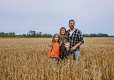Ryan Hofford grows conventional wheat, pulse crops and canola with his wife Amy and their children Aubree, 11, and Ronan, 7.