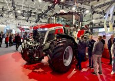 The new Massey Ferguson 9S is the company’s highest horsepower tractor in its lineup at up to 425 horsepower.  Photo: John Greig