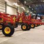 Bourgault’s 9500 Series floating-hitch chisel plows. Photo: file