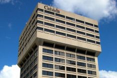 The Canadian Grain Commission building on Main Street in Winnipeg. (File photo)