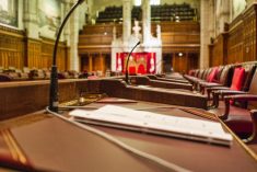 File photo of a desk in Canada&#8217;s Senate. (Dougall_Photography/iStock/Getty Images)
