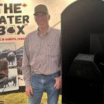 Lee Smith, creator of the Water Box, at Ag in Motion in Langham, Sask. PHOTO: Lisa Guenther