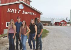 "For our family, for our farm... it’s a different way of setting goals." – Dave Bryson (right).