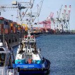 FILE PHOTO: Tugs are seen in the Port of Montreal in Montreal, Quebec, Canada, May 17, 2021. REUTERS/Christinne Muschi/File Photo