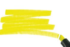 Swash of a highlighter pen, isolated on white.