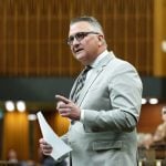 Minister of Agriculture and Agri-Food Heath MacDonald rises during Question Period in the House of Commons on Parliament Hill in Ottawa, Friday, June 20, 2025. Photo: Justin Tang/The Canadian Press via ZUMA Press

