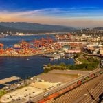 Aerial view of Centerm, a Burrard Inlet terminal for containerized cargo at the Port of Vancouver. Photo: Bloodua/iStock/Getty Images
