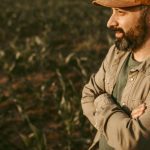 farmer standing in a field