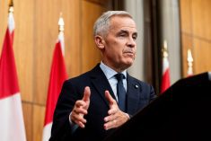Canadian Prime Minister Mark Carney speaks during a press conference at the National Press Theatre in Ottawa. Photo: James Park/Reuters