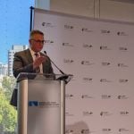 Minister of Agriculture and Agri-Food Heath MacDonald speaks at the CAPI conference in Ottawa, Oct. 1 Photo: File