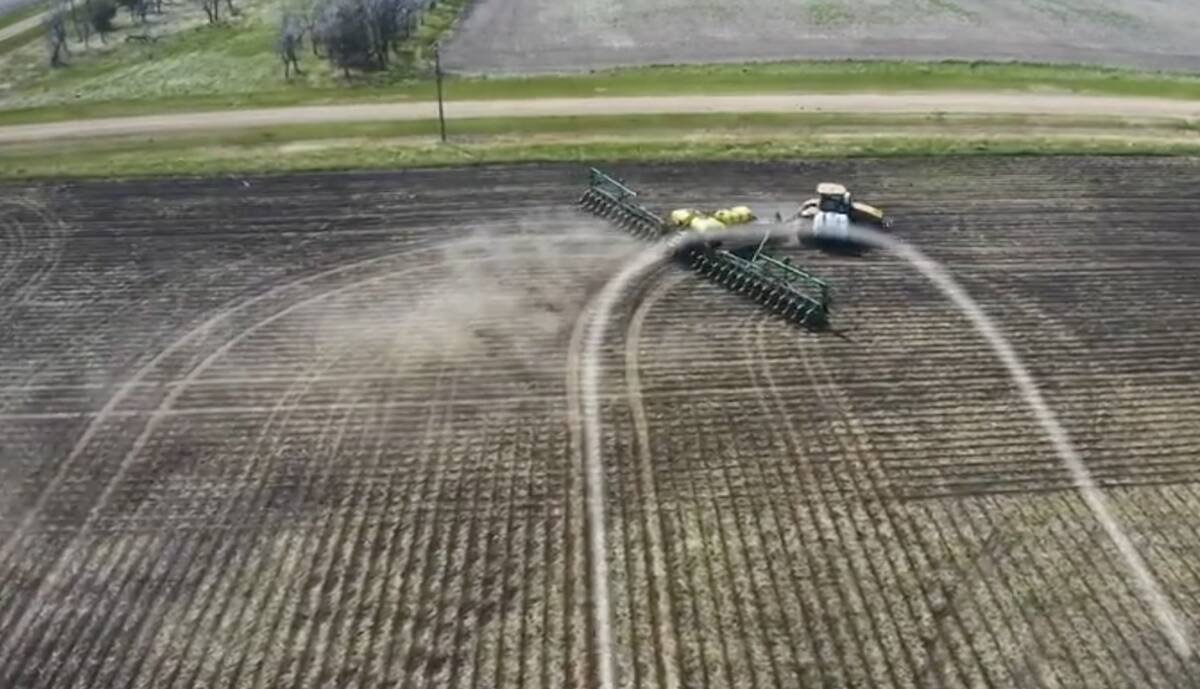 Image from the field and software interface of the Verge Ag system. Photo credit: Supplied