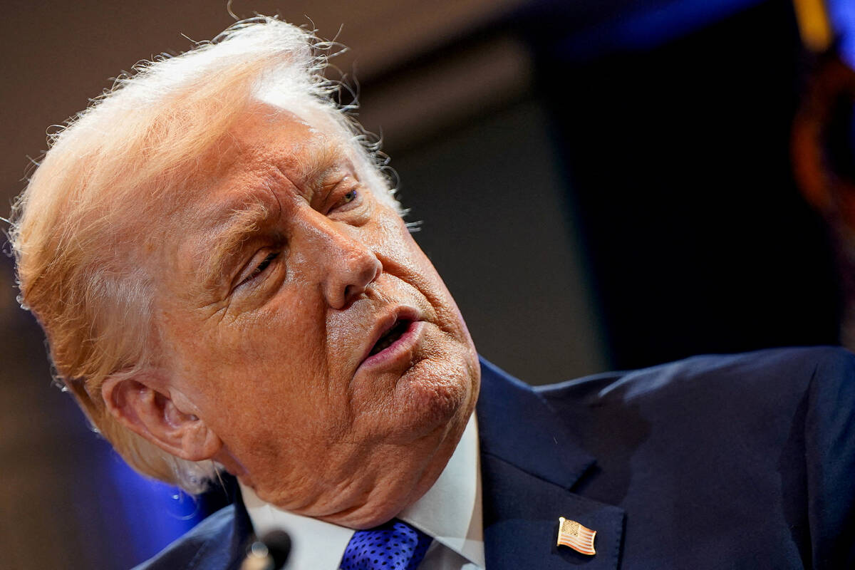 U.S. President Donald Trump speaks during a press briefing at the White House, following the Supreme Court’s ruling that Trump had exceeded his authority when he imposed tariffs, in Washington, D.C., U.S., February 20, 2026. Photo: REUTERS/Elizabeth Frantz
