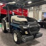 A Monarch electric tractor shown at the 2025 London Farm Show where it was launched in the Canadian market by Haggerty AgRobotics. Photo: File

